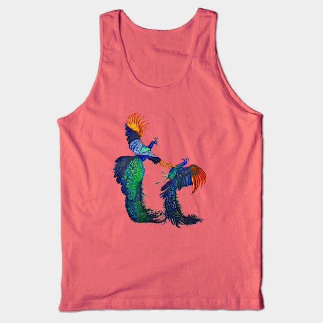 Peacocks Tank Top by Redmonks